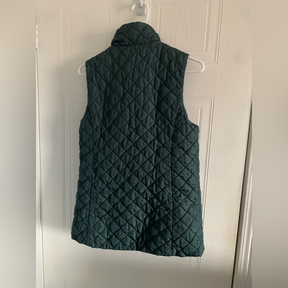 Banana Republic Quilted Slim Puffer Vest Forrest Green Small - Picture 4 of 5